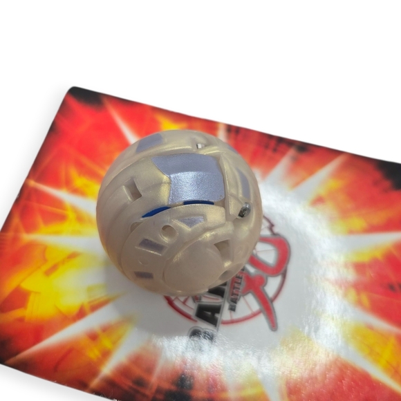 Bakugan B3 Bakufrost Haos Abis Omega WHITE PEARL Battle Brawlers Rare - Picture 7 of 7